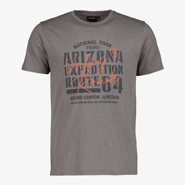 Unsigned heren T-shirt grijs