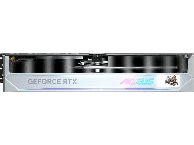 Gigabyte Grafikkarte RTX 5080 Master Ice 16 GB Grafikkarte mit 16 GB GDDR7-Speicher, Windforce Kühlsystem und RGB-Beleuchtung
