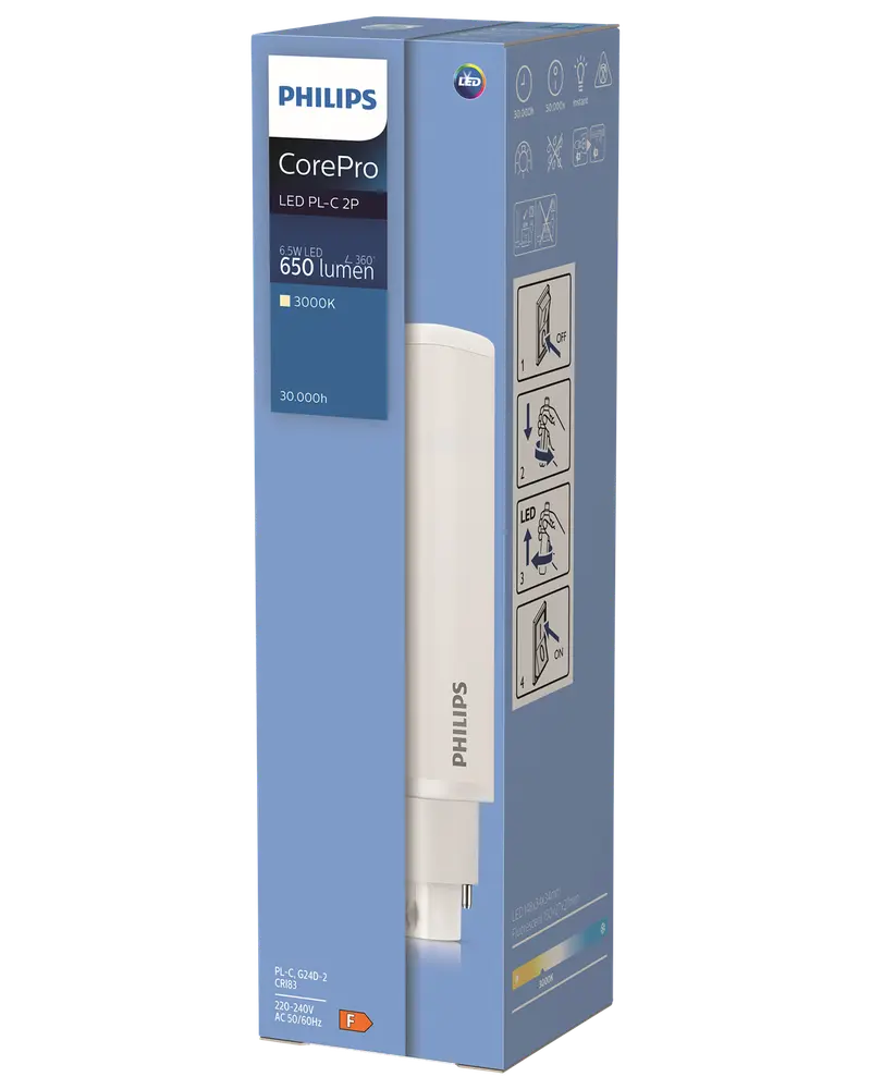 PHILIPS LED-rør CorePro 6,5W G24-2 2P