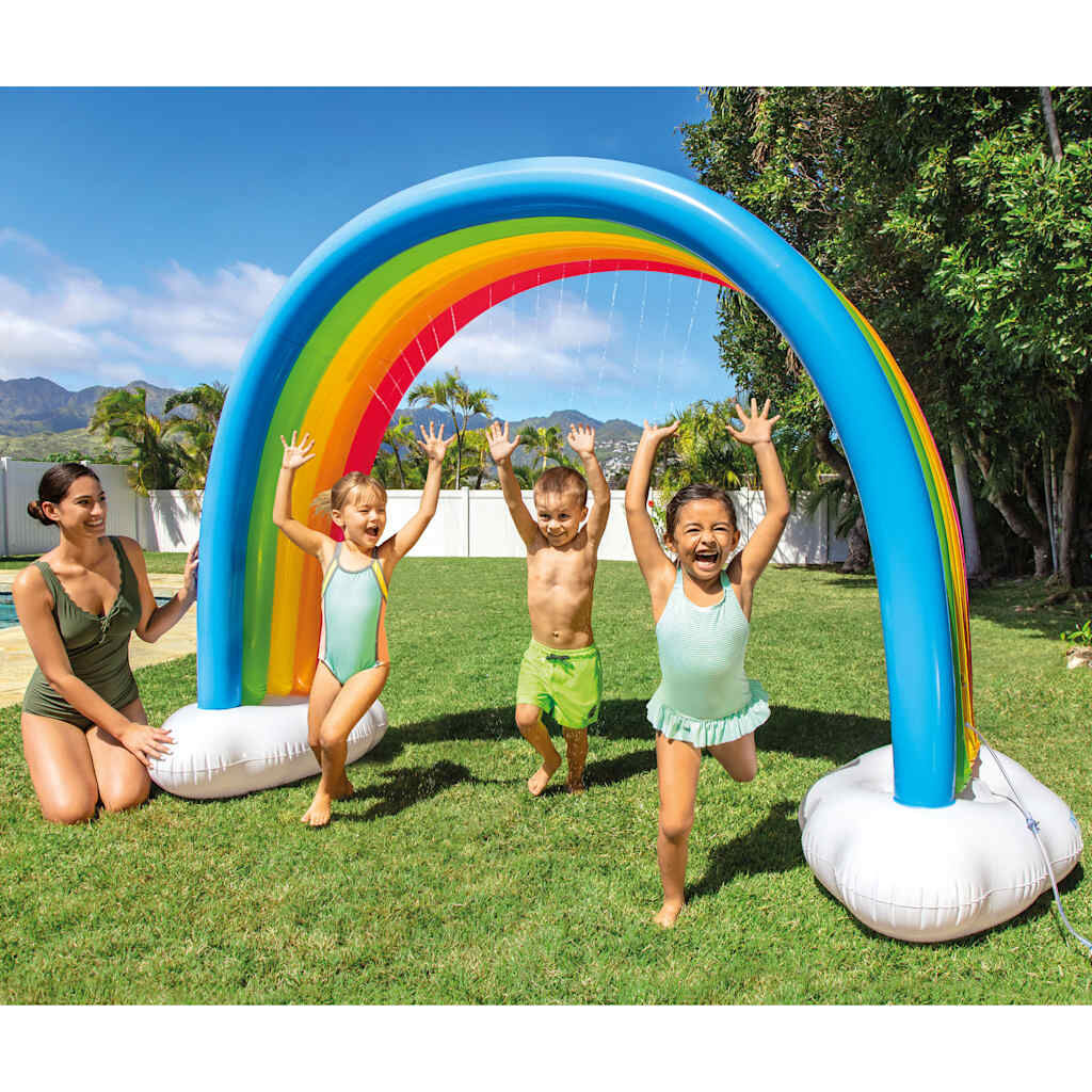 Intex Rainbow Cloud Sprinkler, kleurrijk, 300x109x180 cm