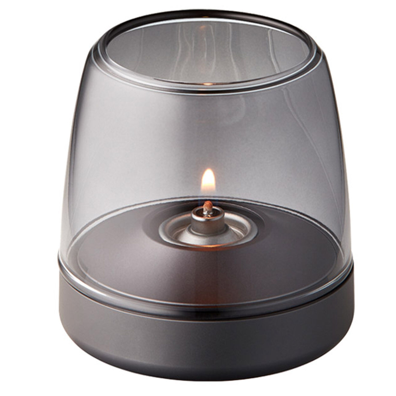 Kooduu Bougeoir Glow 10  gris - 9x9xx9 cm