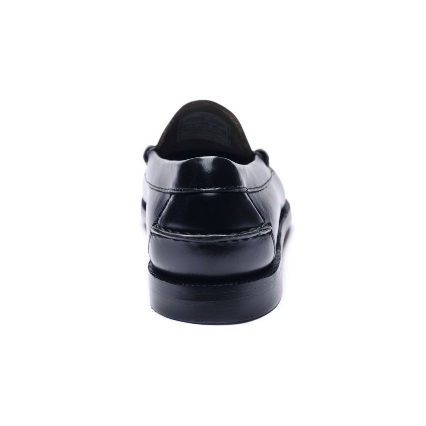 CLASSIC DAN Noir MOCASSIN-Mocassin pour femme en cuir brossé