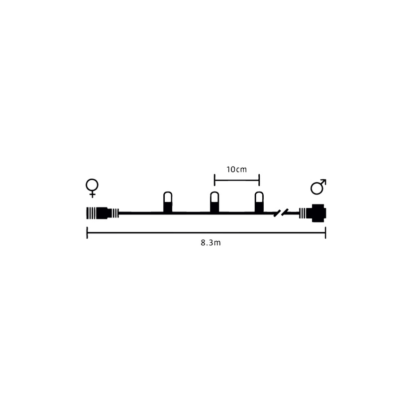 Lysslynge LED 31 V 8,1 m IP44