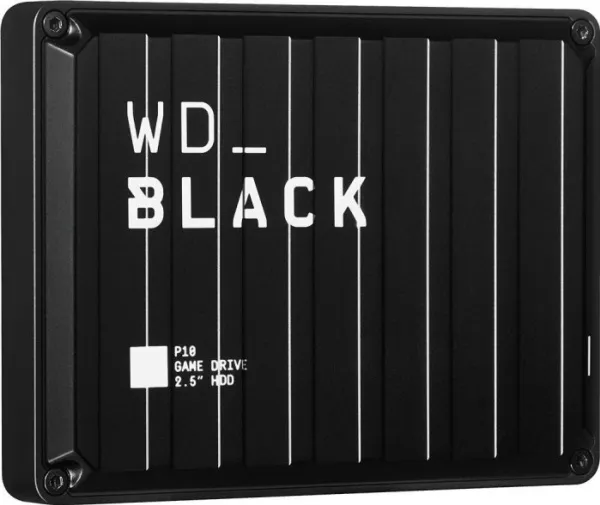 WD_BLACK P10 Game Drive WDBA3A0040BBK - Harddisk - 4 TB - ekstern (bærbar) - USB 3.2 Gen 1 - sort