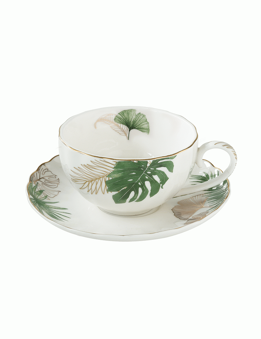 Exotique 200ml Cup Set + Saucer Porcelain