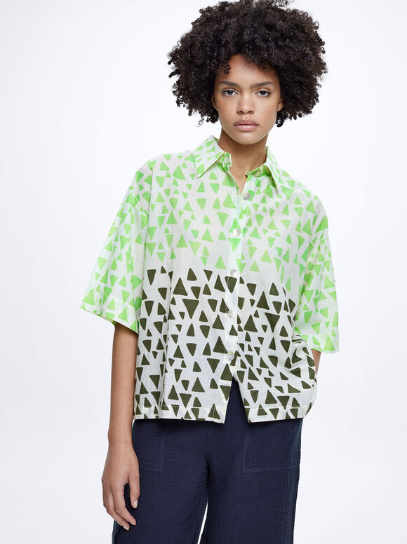 Camiseta estampada 100% algodão - Multicor