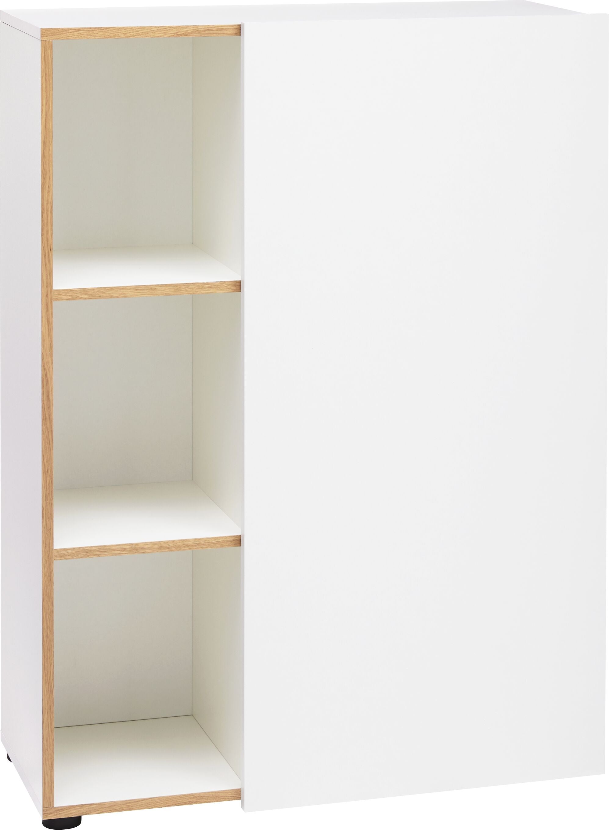 OSLO Oslo Regal - Weiss / B: 80.0 cm x T: 33.5 cm x H: 108.5 cm