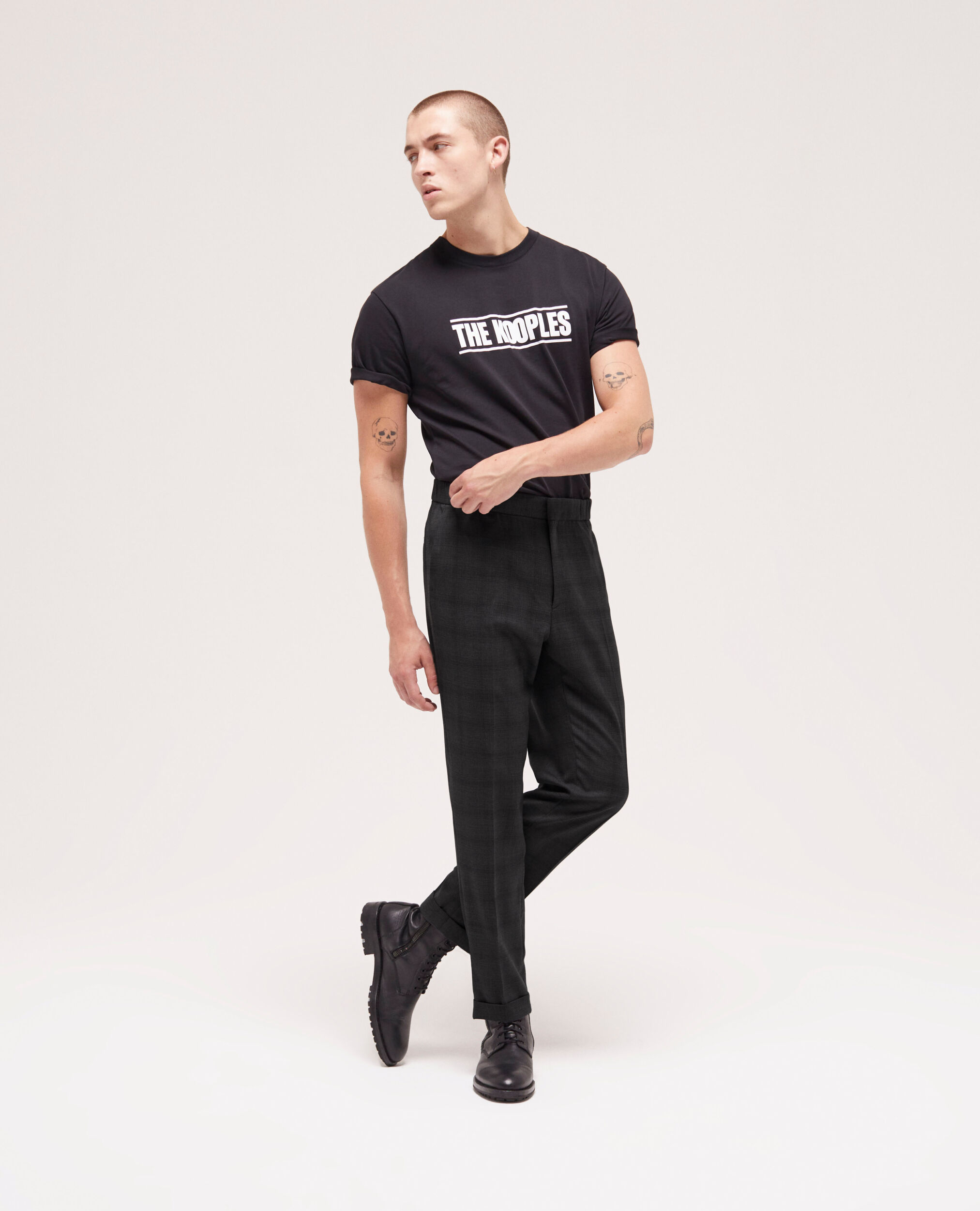 Pantalon de costume à motif