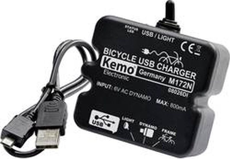 Kemo M-172N - USB Laadregelaar Zwart