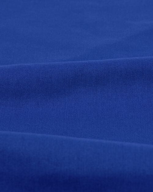 housse de couette coton doux 140 x 200/220 bleu cobalt