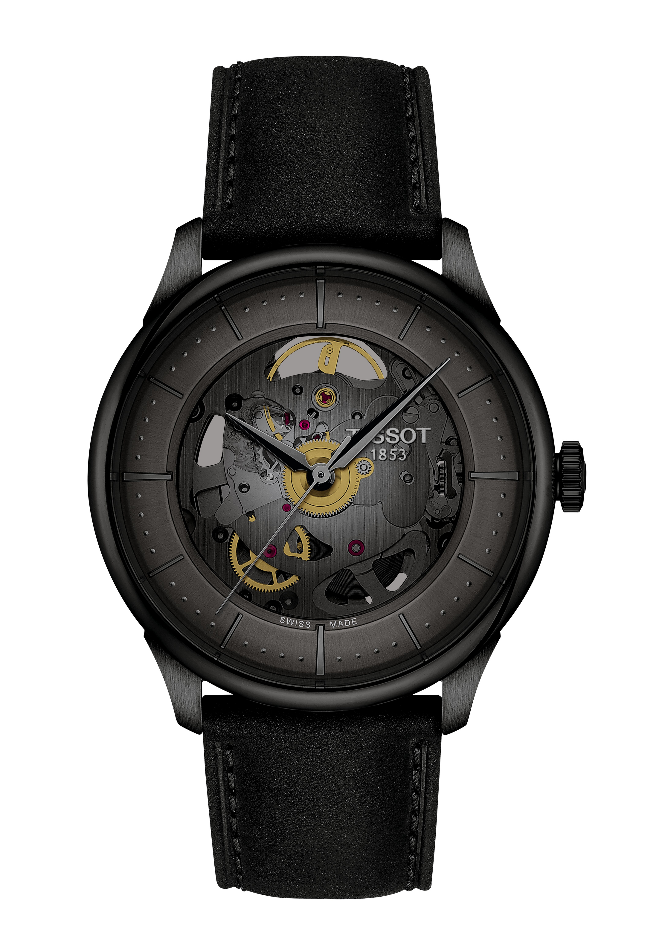 Tissot Chemin des Tourelles Squelette Powermatic 80 Schwarz