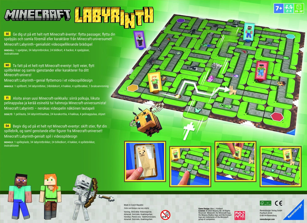 Køb Ravensburger Minecraft Labyrinth SV/NO/FI/DA