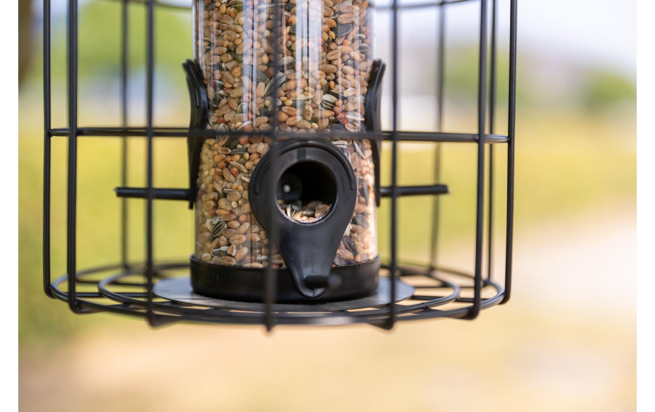 Futterspender mit Schutzgitter, 950 ml, ø 17 x 26 cmVogelfutterspender