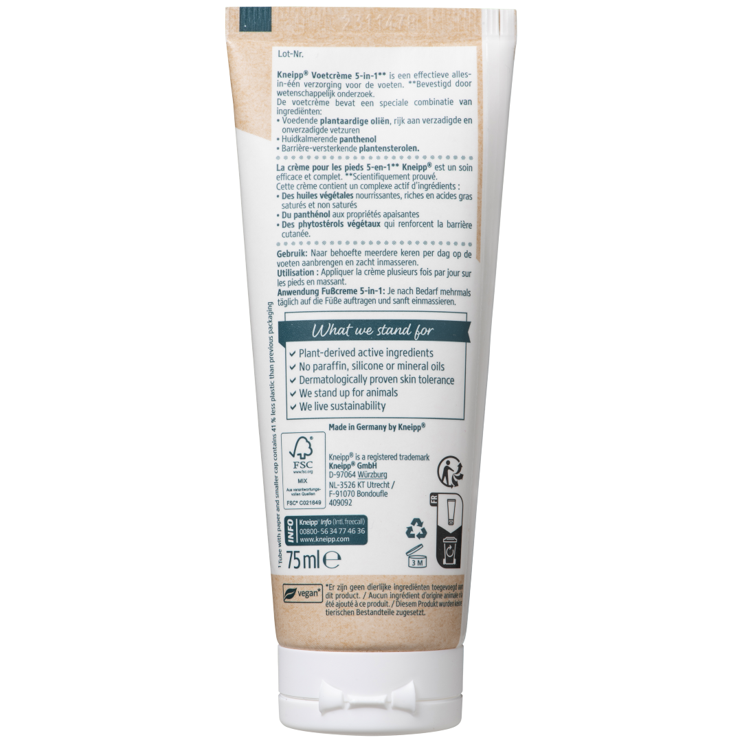 Kneipp Voetcreme 5-in-1 (75 ml)