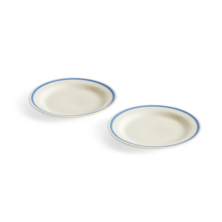 HAY - Sobremesa Teller, Ø 18,5 cm, blau (2er-Set)