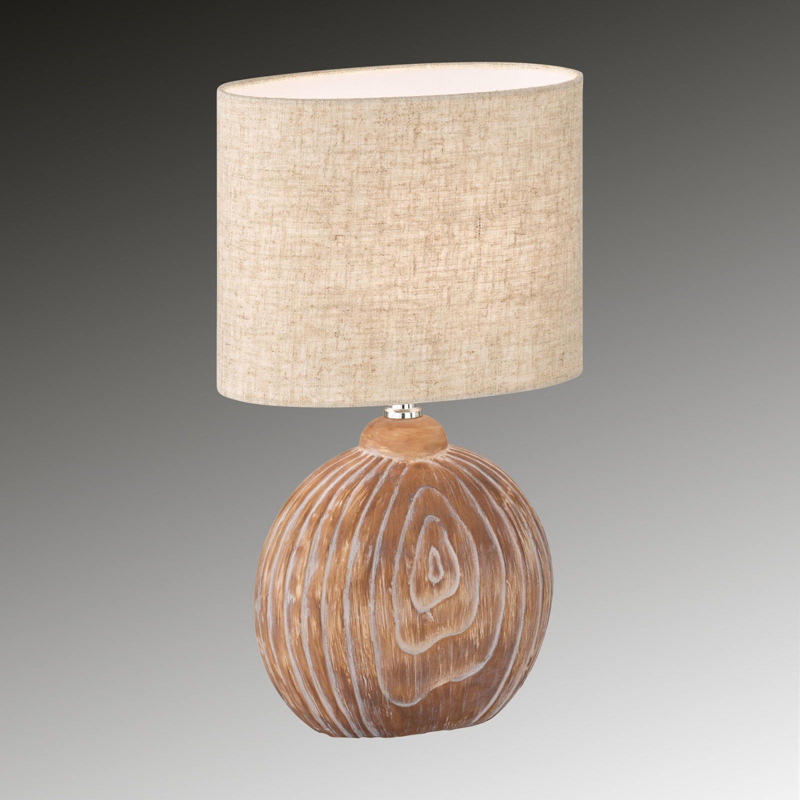 Tischleuchte TOBSE - holzfarben-sandfarben - 39 cm