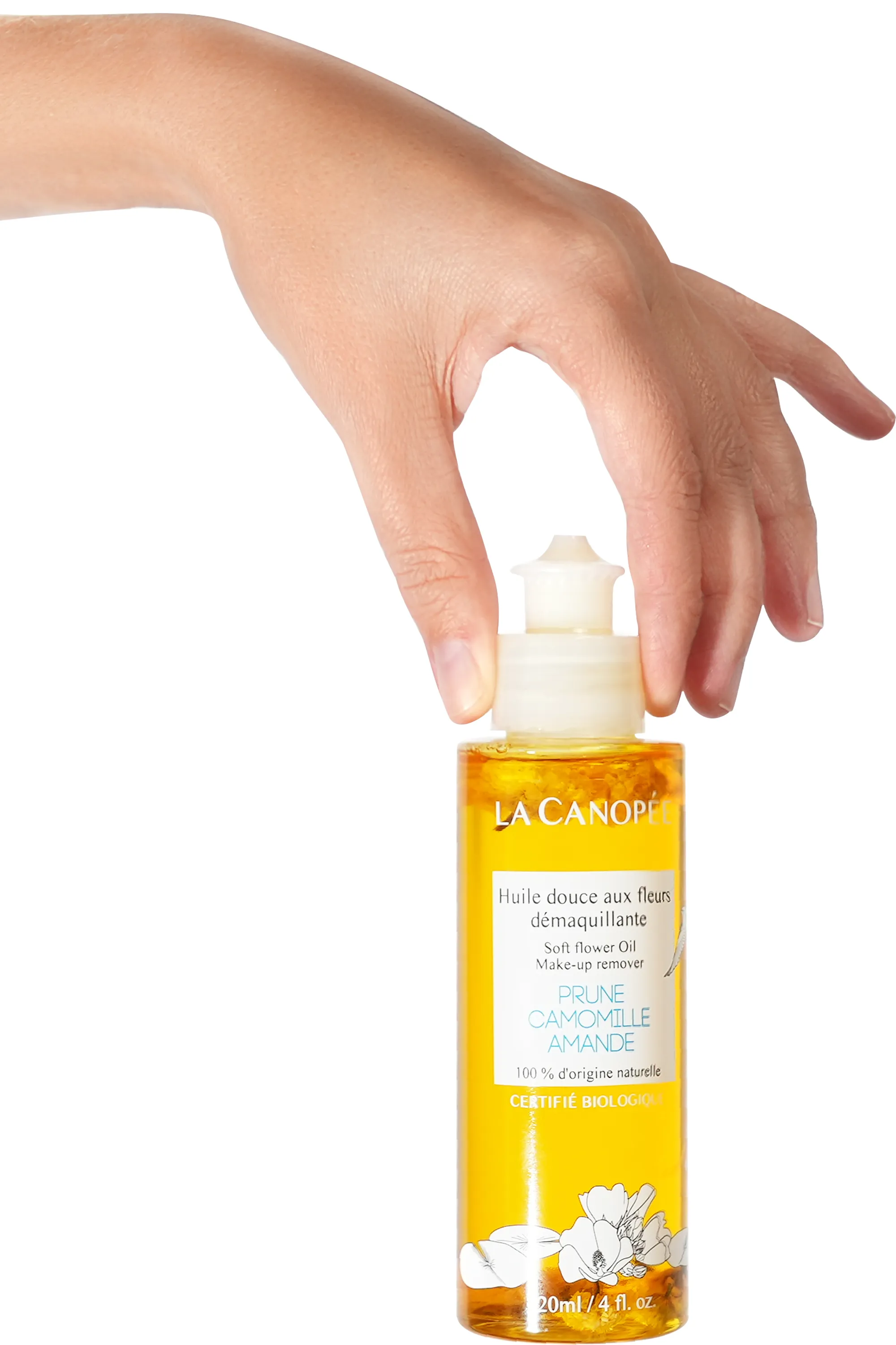 La Canopée Huile douce aux fleurs démaquillante-120 ml