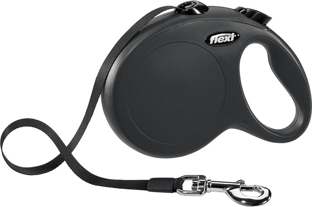 Flexi rollijn Classic Tape L zwart 5 m