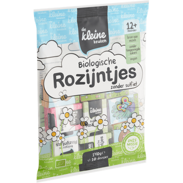 De Kleine Keuken Biologische Rozijntjes Zonder Sulfiet 12+ Maanden 140 g