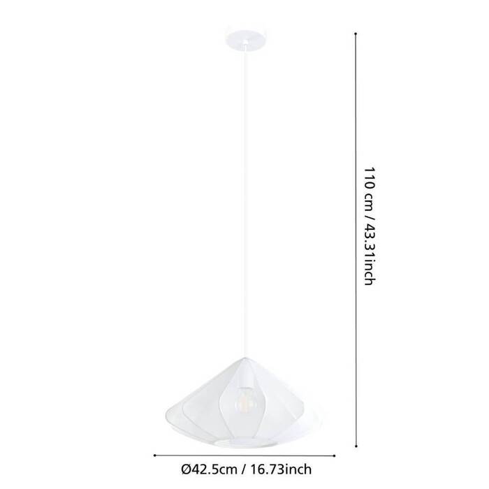 Eglo Dolwen pendel Ø42,5 cm hvid
