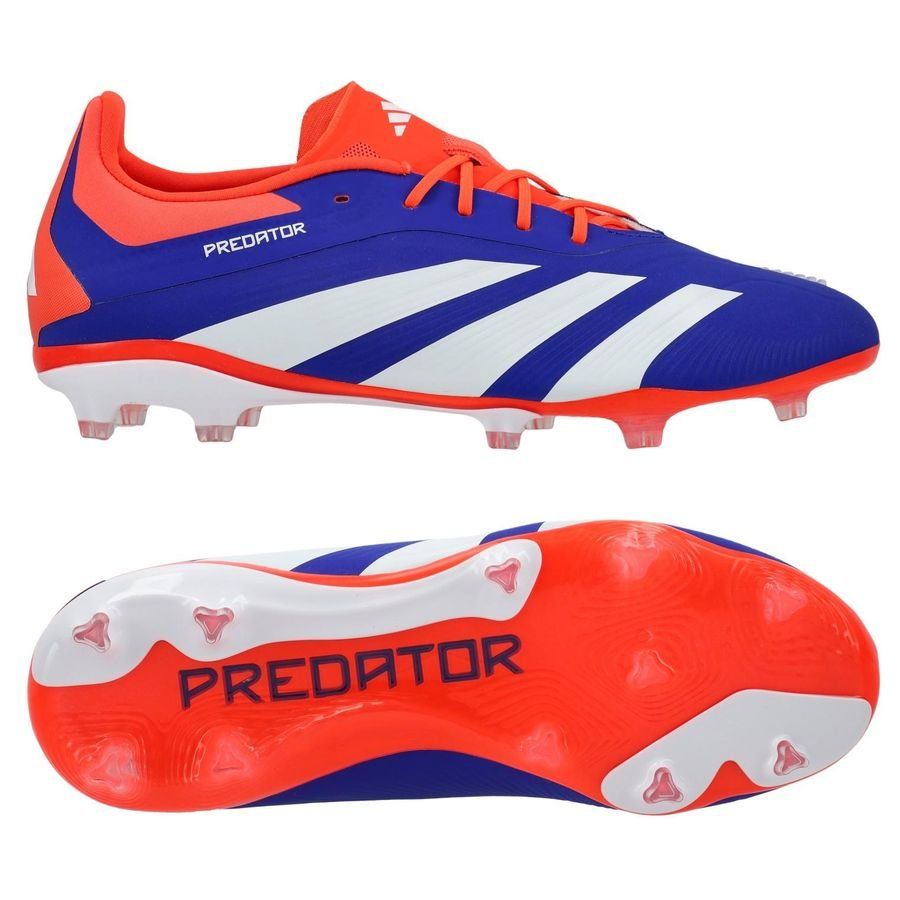 adidas Predator Elite FG Advancement - Bleu/Blanc/Rouge Enfant