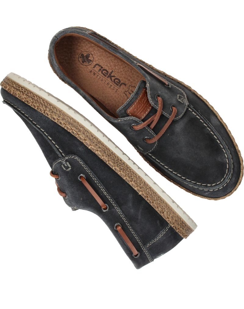 Rieker Veterschoenen Blauw Heren