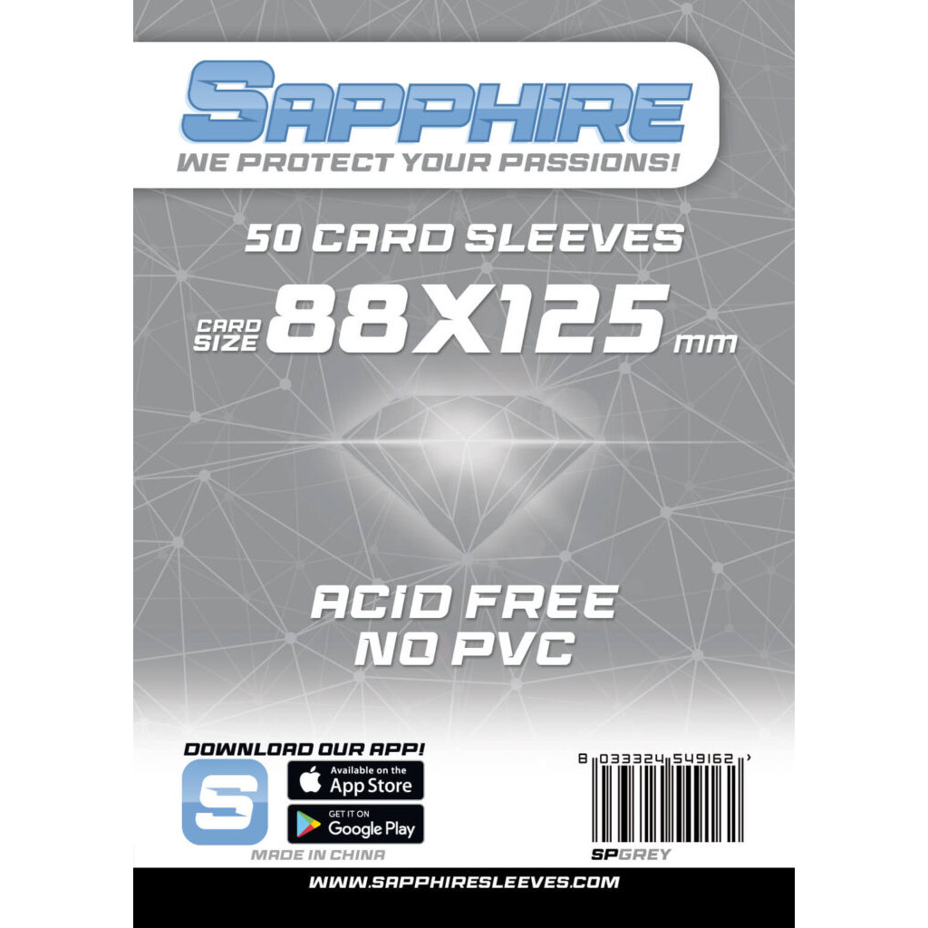 Sapphire - Pochettes Grey - 88x125 mm - 50p