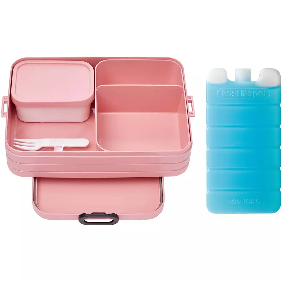 Mepal Bento-Lunchbox + Kühlakku Take A Break 2er Set pink