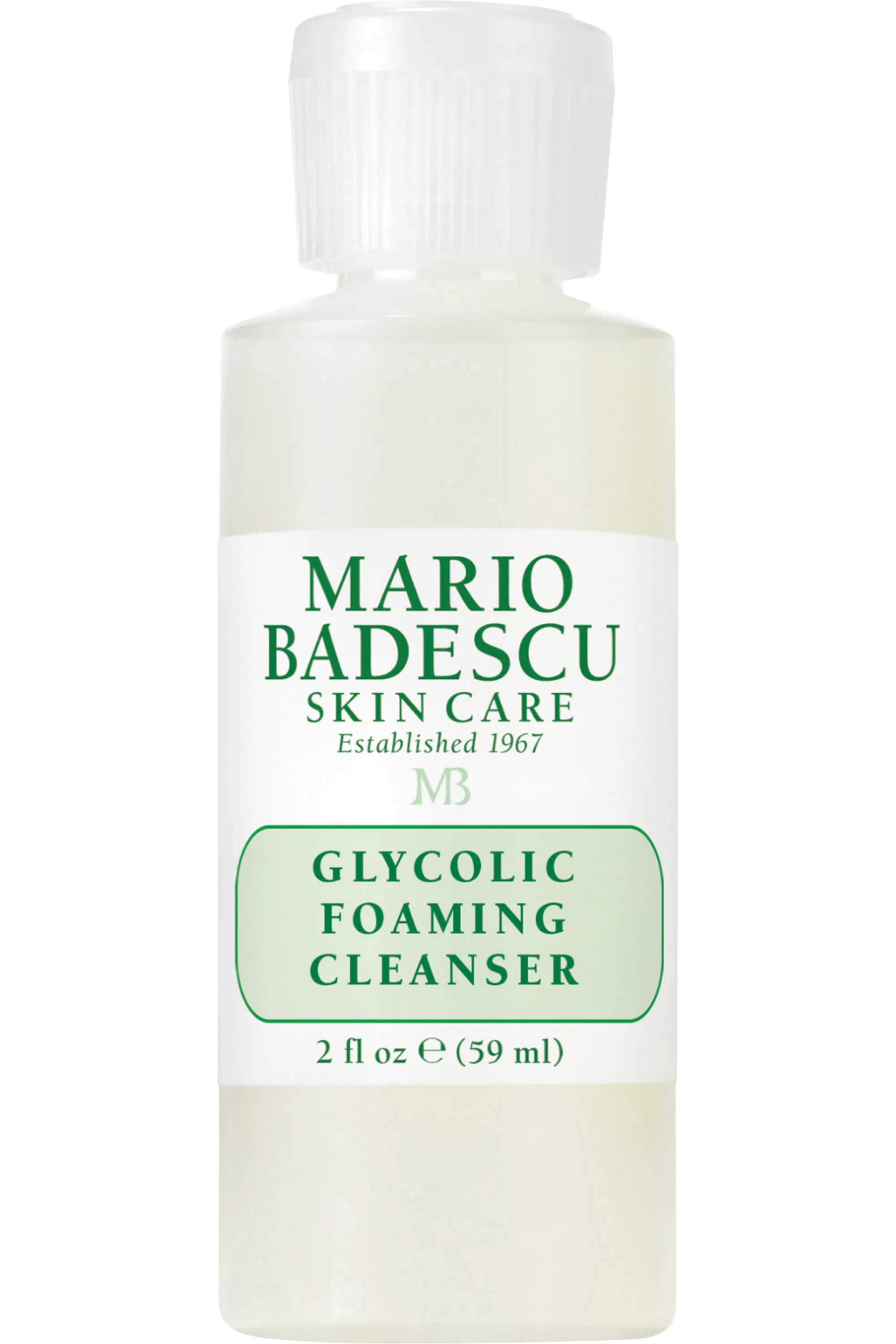 Mario Badescu Mousse nettoyante visage à l’acide glycolique-177 ml
