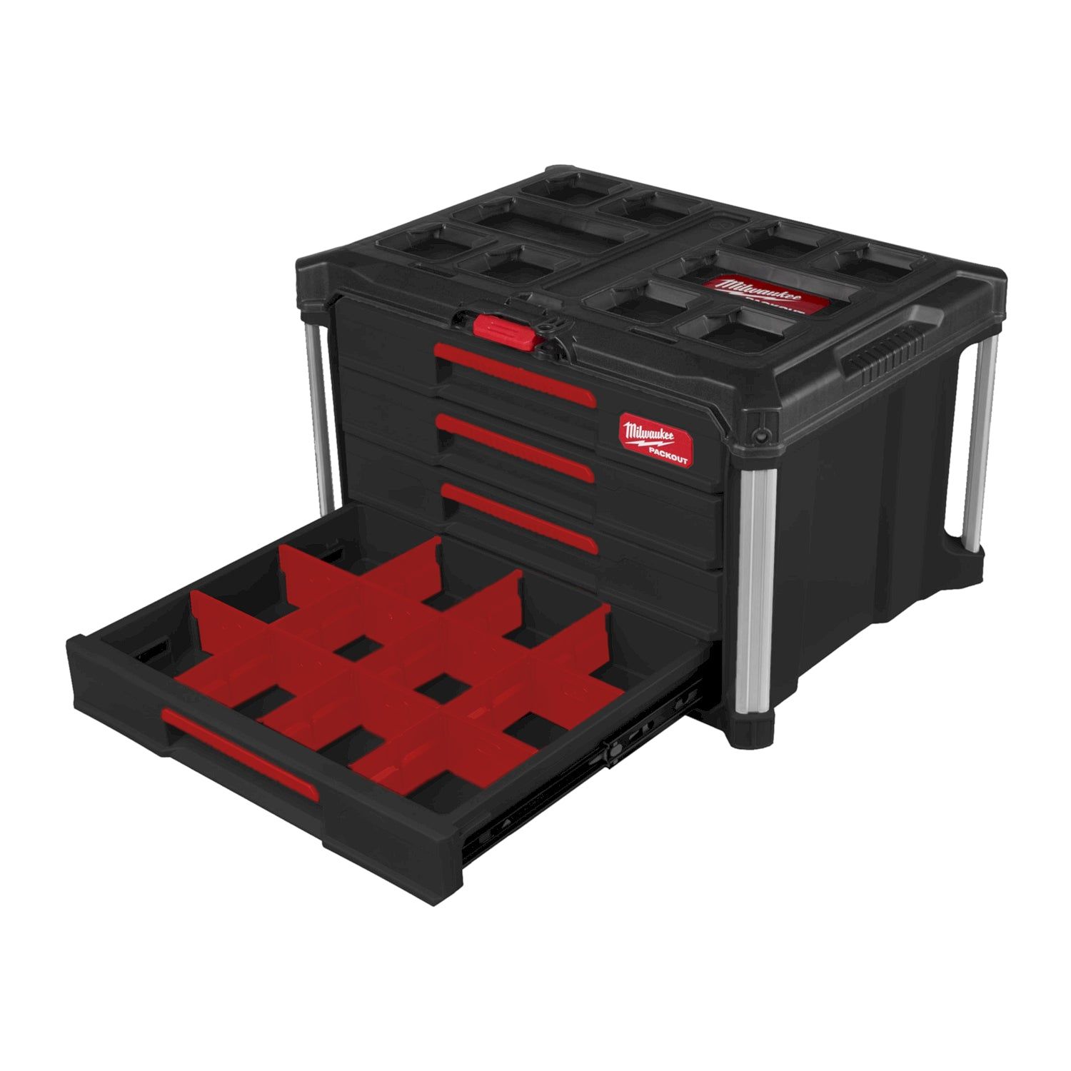Milwaukee PACKOUT™ Gereedschapskoffer met 4 lades - 4932493189