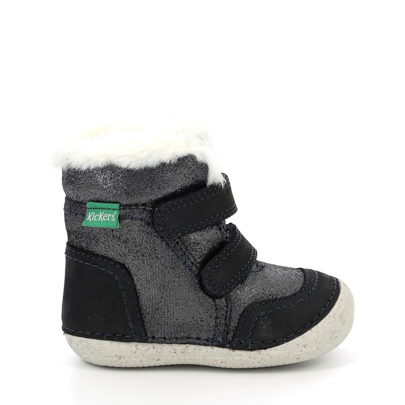 Kickers Kickers Sosnowkro Fourrées Marine Brillant