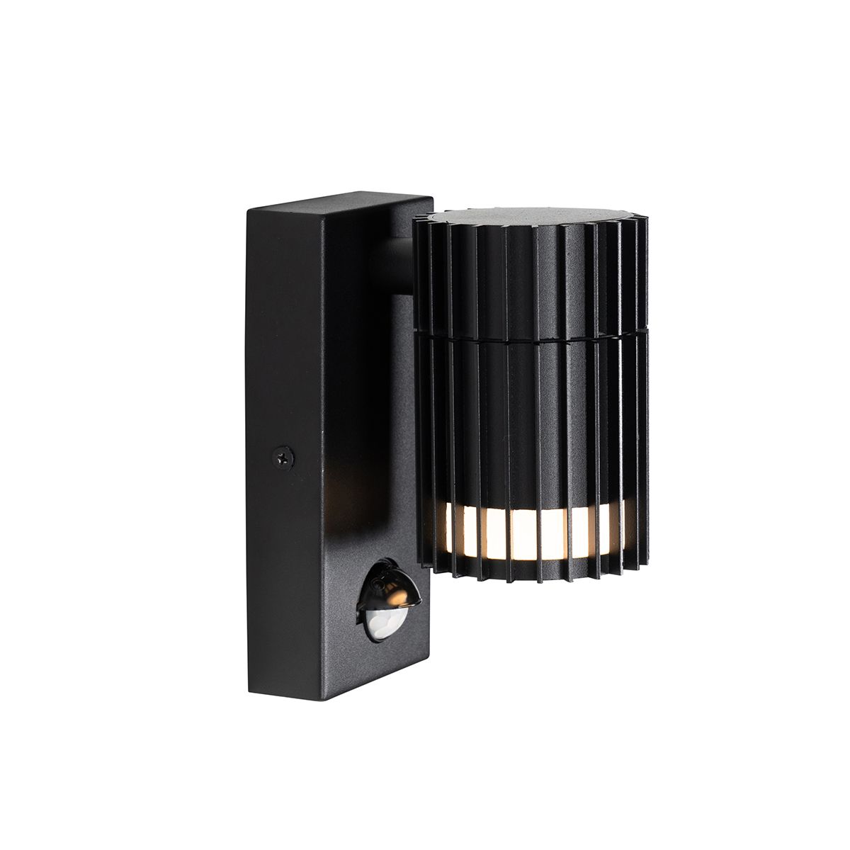 Design buiten wandlamp zwart met bewegingssensor IP44 - Boris