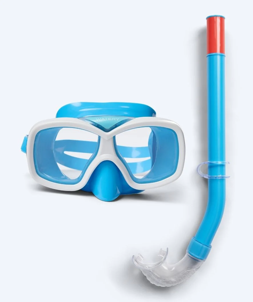 Watery Combo snorkelsæt til junior (8-15) - Misu - Blå
