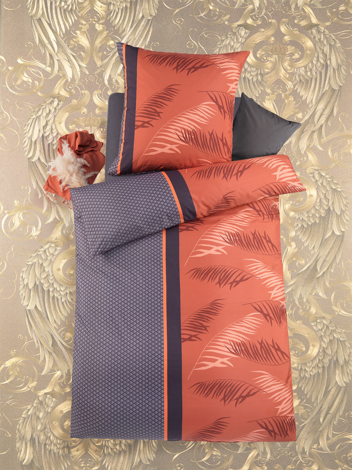 Satin-Bettwäsche Lora 80x80/135x200 cm