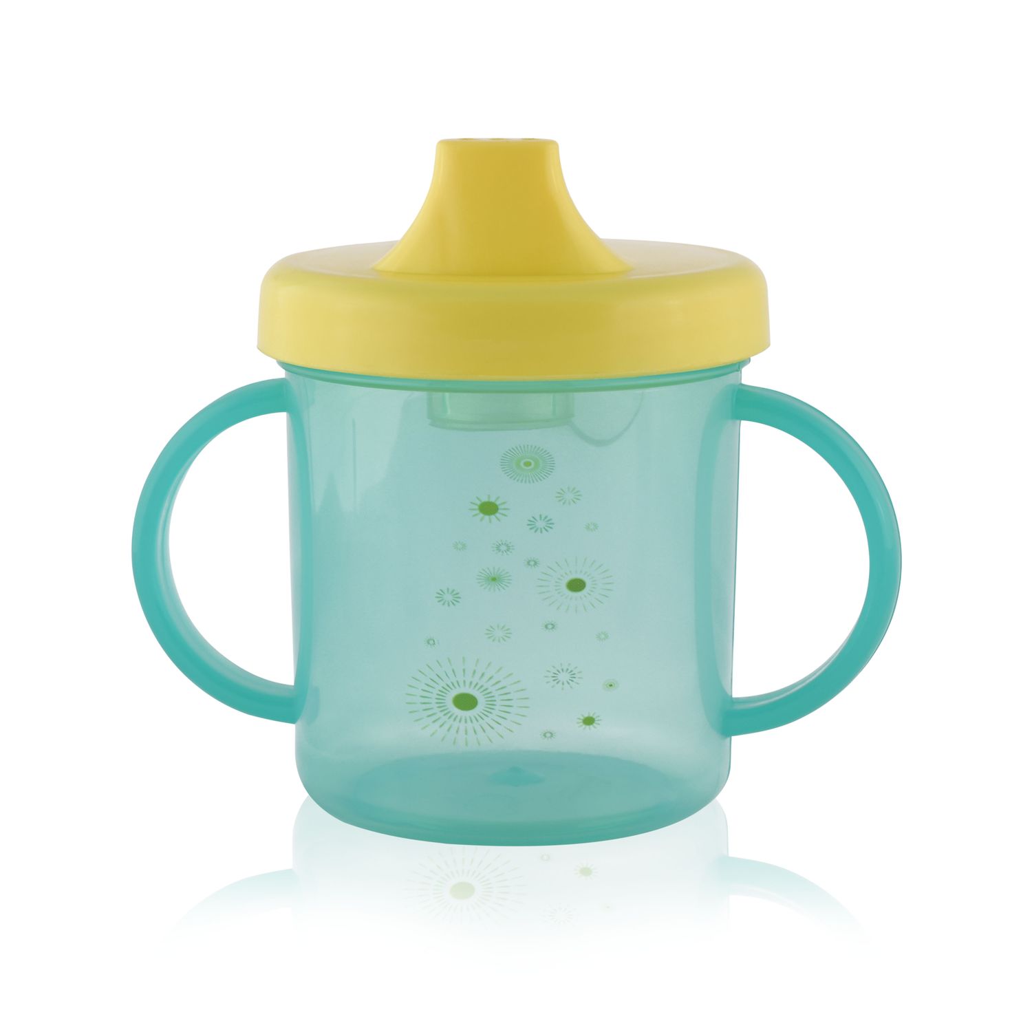 Baby Care Henkelbecher Trinkbecher 210 ml, Haltegriffe, hartes Mundstück grün