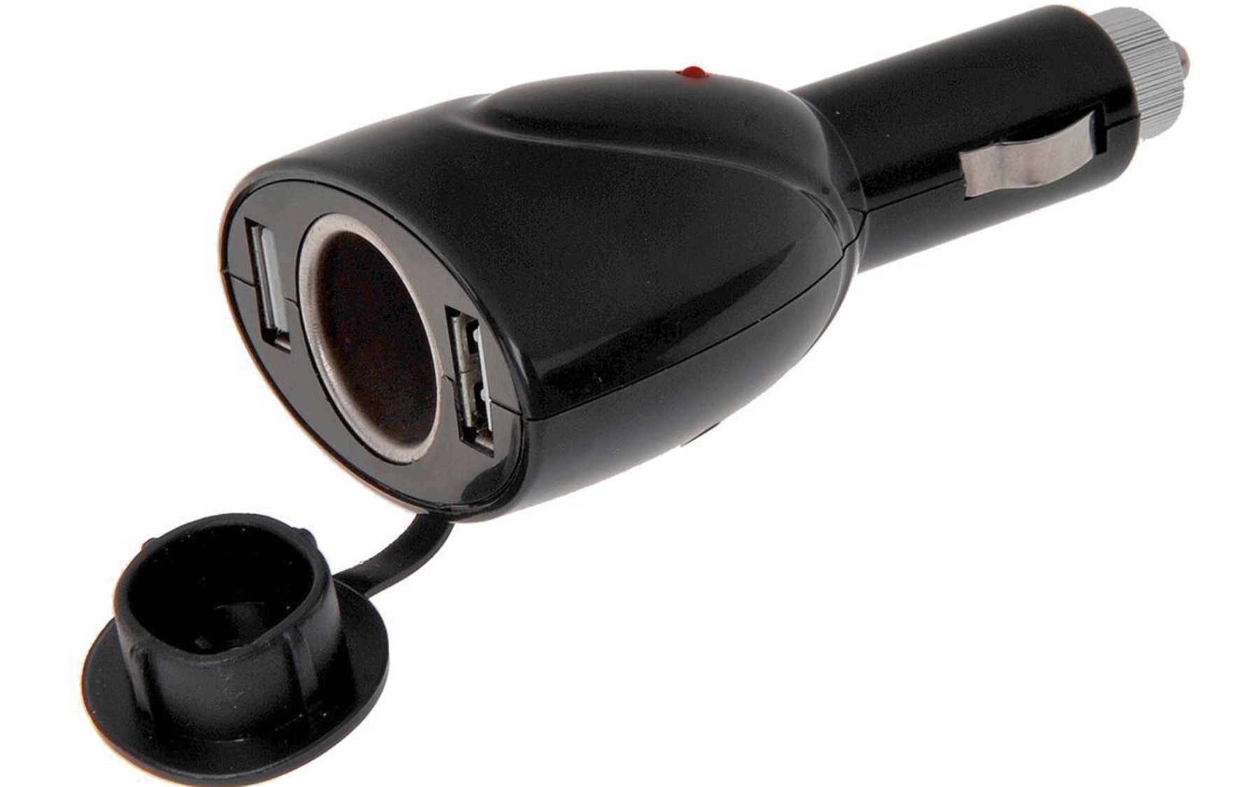 IWH Doppelstecker USB  mit 12 V Dose für Zigarettenanzünder