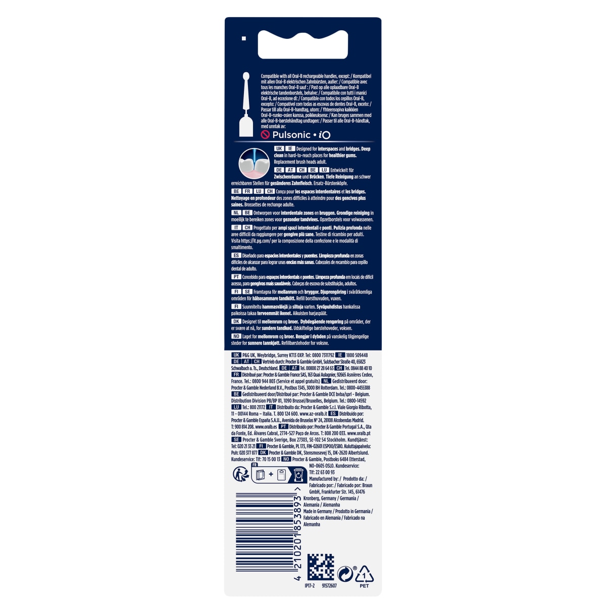 Oral-B Interspace Aufsteckbürsten, 2er Pack