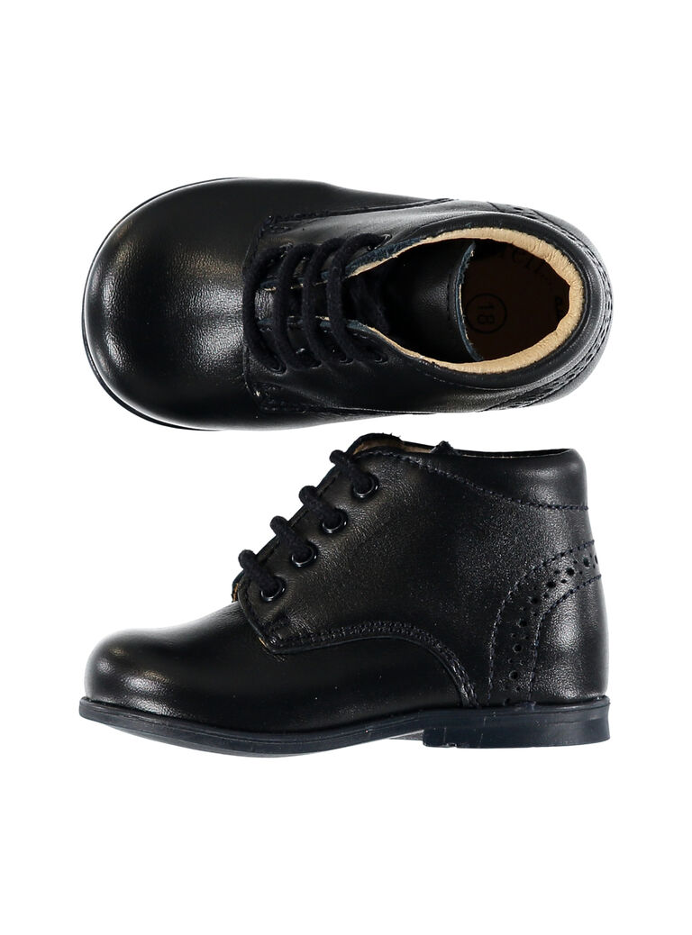 Bottillon mixte cuir marine