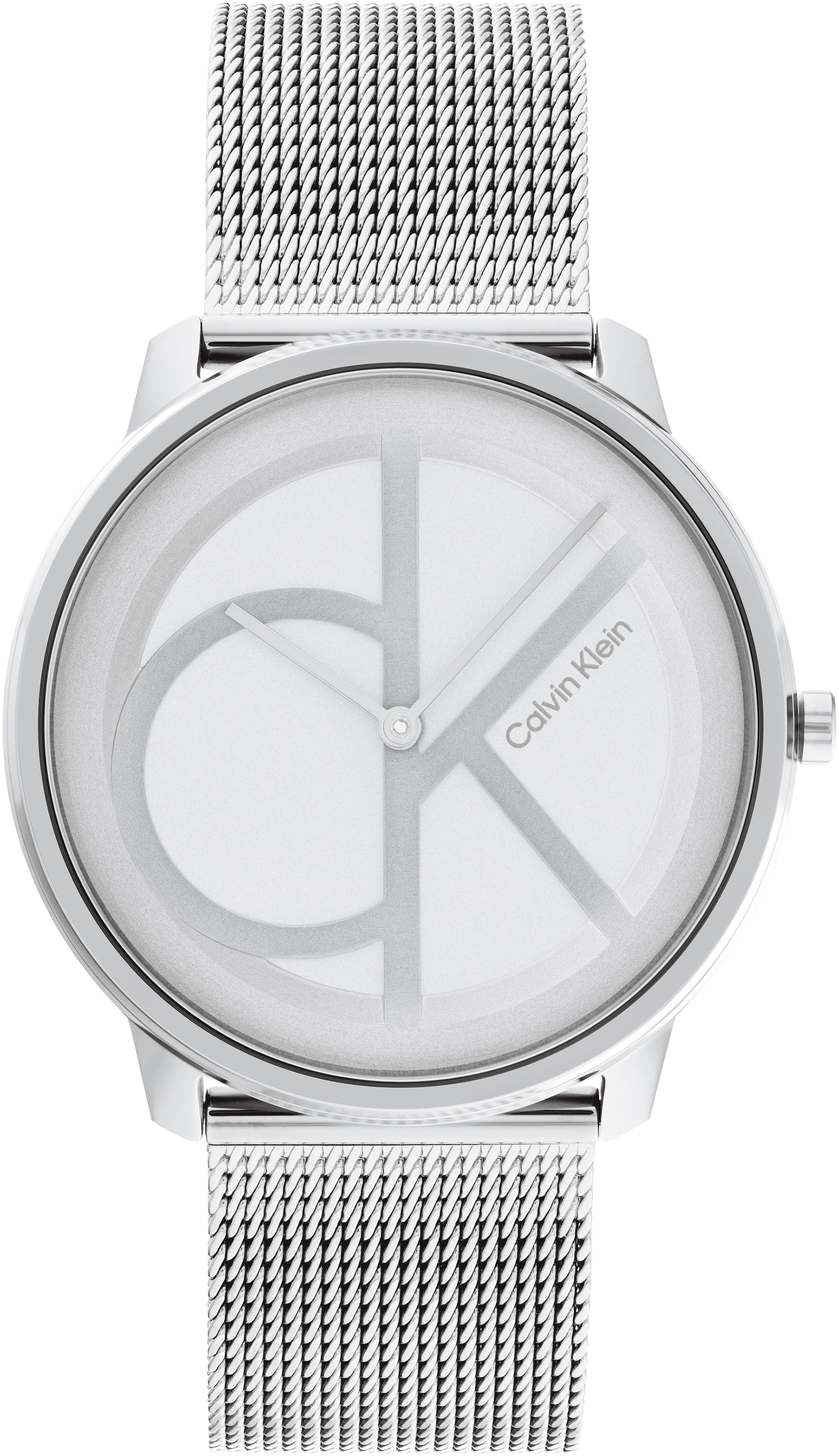 Calvin Klein Quarzuhr »CK ICONIC 40 mm« Armbanduhr, Damenuhr, Herrenuhr, Edelstahlarmband, analog