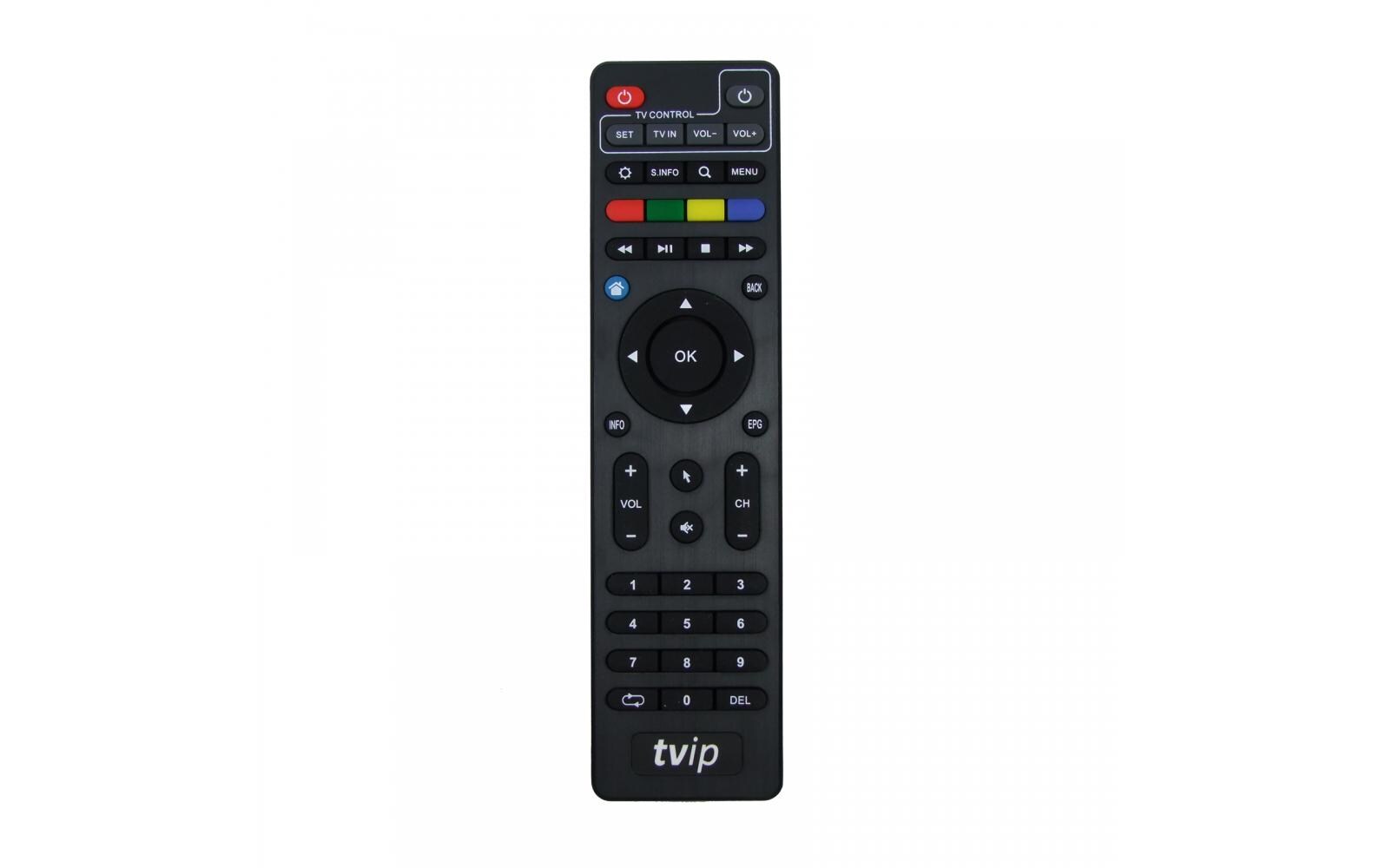 Fernbedienung zu TVIP S-Box Serie 4xx / 5xx / 6xxFernbedienung zu TVIP S-Box Serie