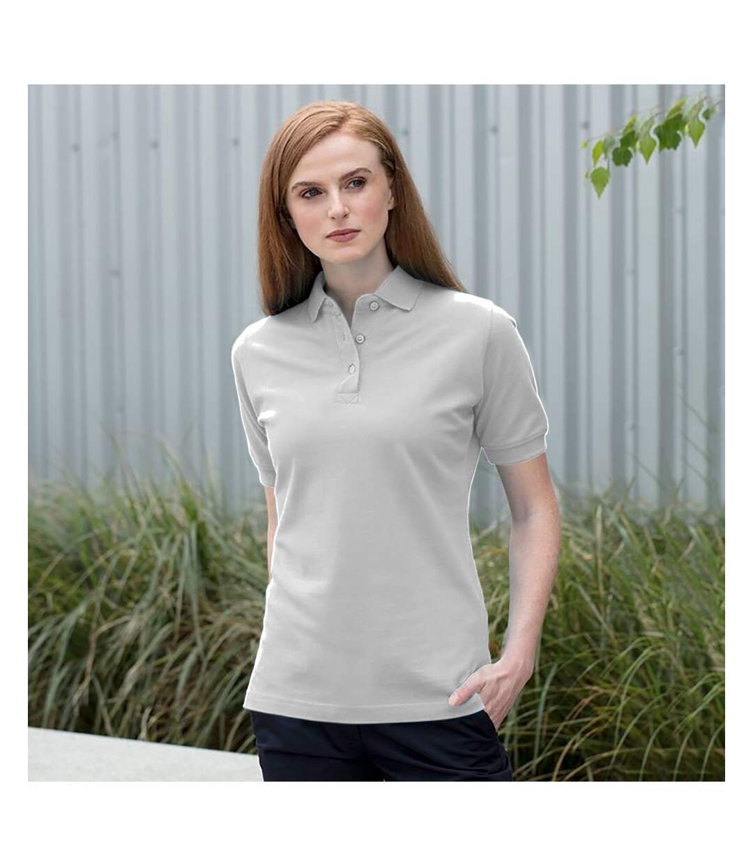 Henbury - Polo classique à rétention de forme - Femme (Blanc) - UTRW619