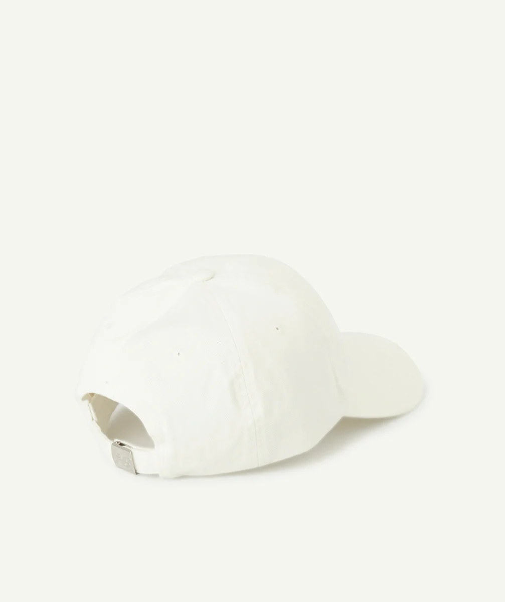 NEW BALANCECASQUETTE EN COTON BLANC CASSÉ AVEC LOGO