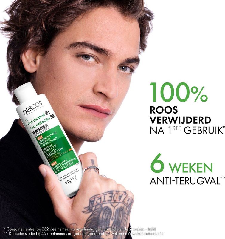 Vichy Dercos - 2in1 Anti-roos Shampoo + Conditioner - Alle Haartypes - 200ml
