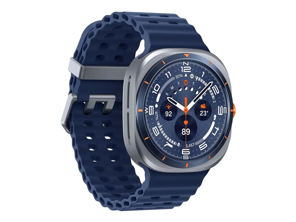 Samsung | Galaxy Watch Ultra (2025) - Titanium Blue (Navy Blue strap)