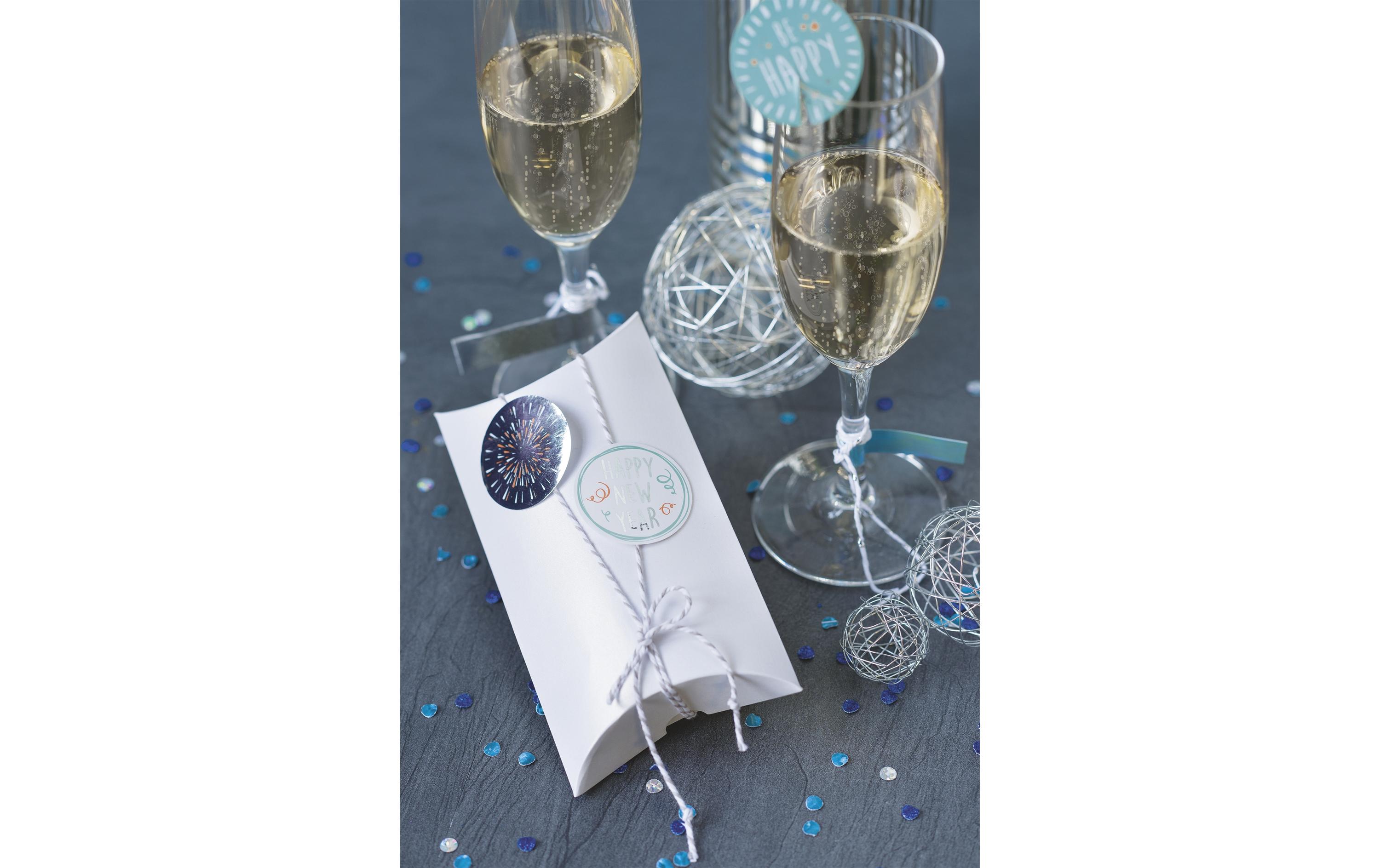 Geschenkbox 6 Stück, Weiss, 90 x 125 mmGeschenkschachtel für ein tolles Geschenk