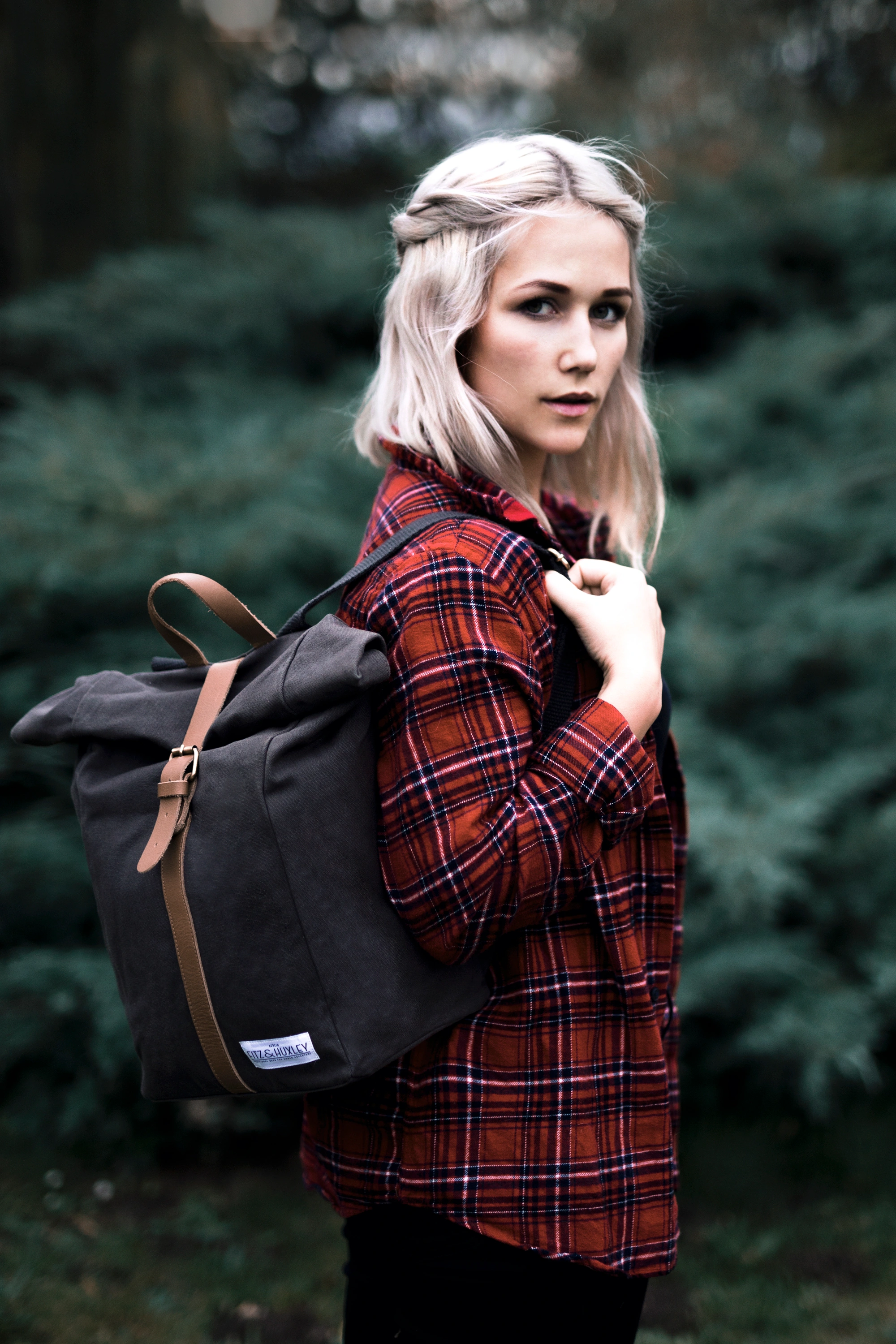 Fitz & Huxley Rolltop-Rucksack CONVEYOR (Typ: 12l, grau)