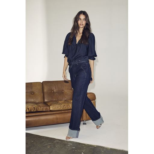 Co'Couture Hubby Reverse Ankle Jeans, Dark Denim, L
