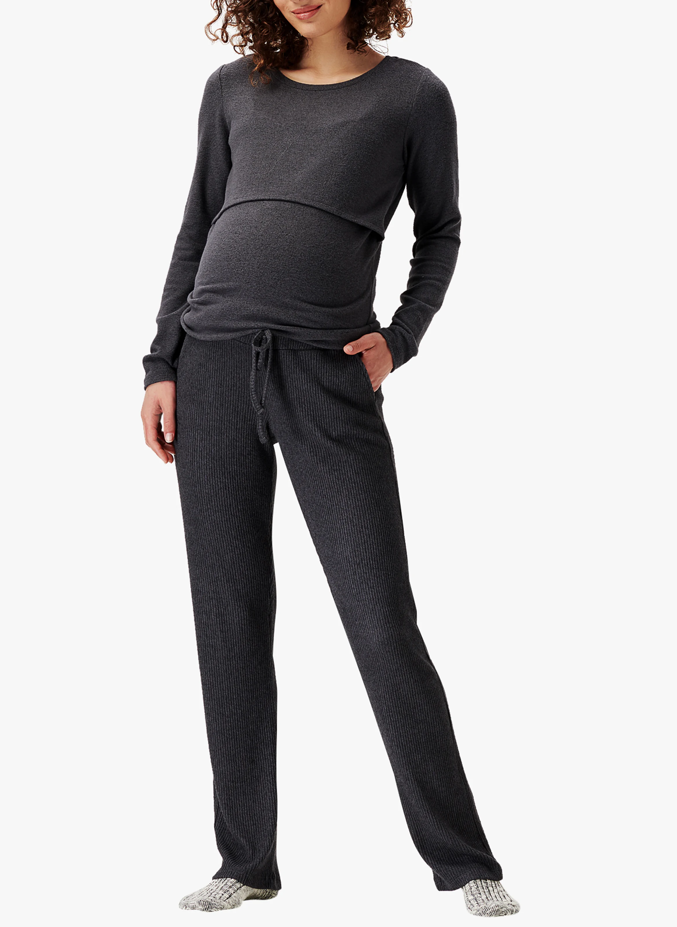 PLANO - T-shirt de grossesse et d'allaitement | Gris