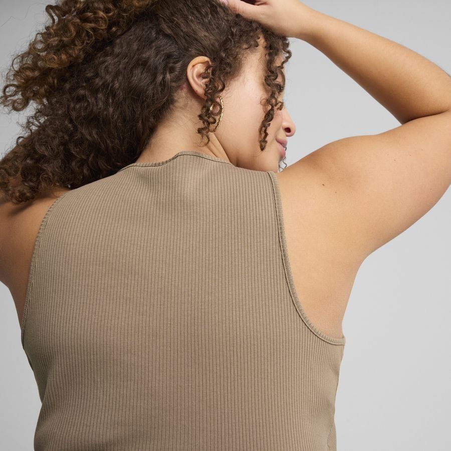 Puma WARDROBE ESS Geripptes Crop-Top