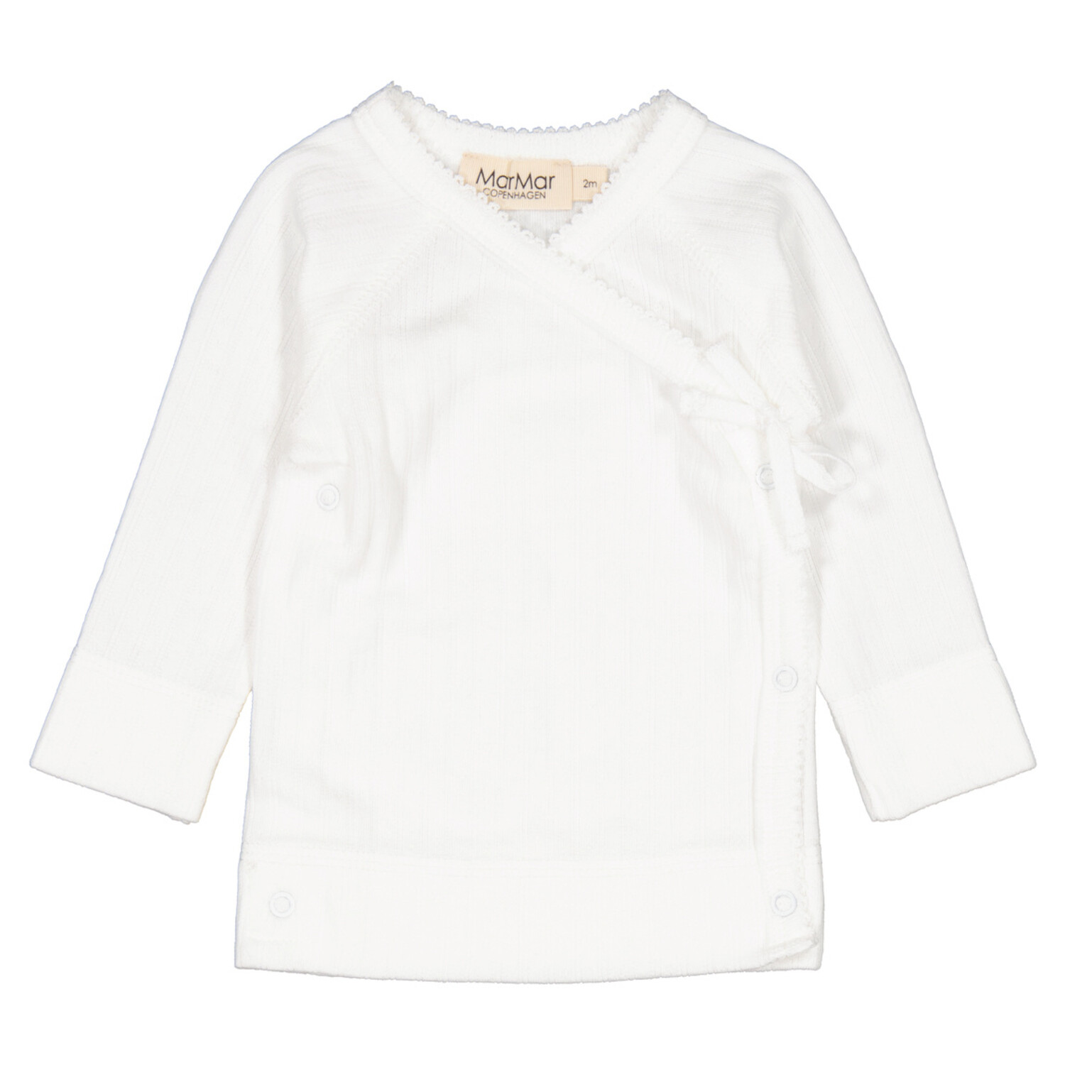 MarMar Copenhagen | Tut Wrap LS | Modal Pointelle | Gentle White